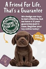 Living Nature Chocolate Labrador Puppy Soft Toy 16cm Brown view 6