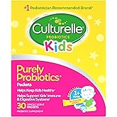 Culturelle Kids Daily Probiotic Packets for Kids, (Ages 3+) - 30 Count - From the 1 Pediatrician-Recommended Brand – Flavorless Daily Probiotics for Digestive Health & Immune Support