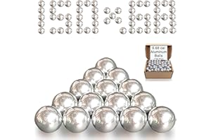 CCFREELIFE 150ct .68 Caliber Aluminum Balls, 68 Caliber Self Defense Balls for Byrna SD/LE/TCR/MAX, for Salt Supply S2/Pistelle X-68, 7.3g, Reusable, Ideal for Practice Training