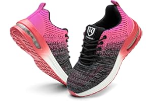 SOGETCH Steel Toe Shoes for Men Women Lightweight Comfortable Work Shoes Indestructible Slip Resistant Safety Shoes with Air Cushion