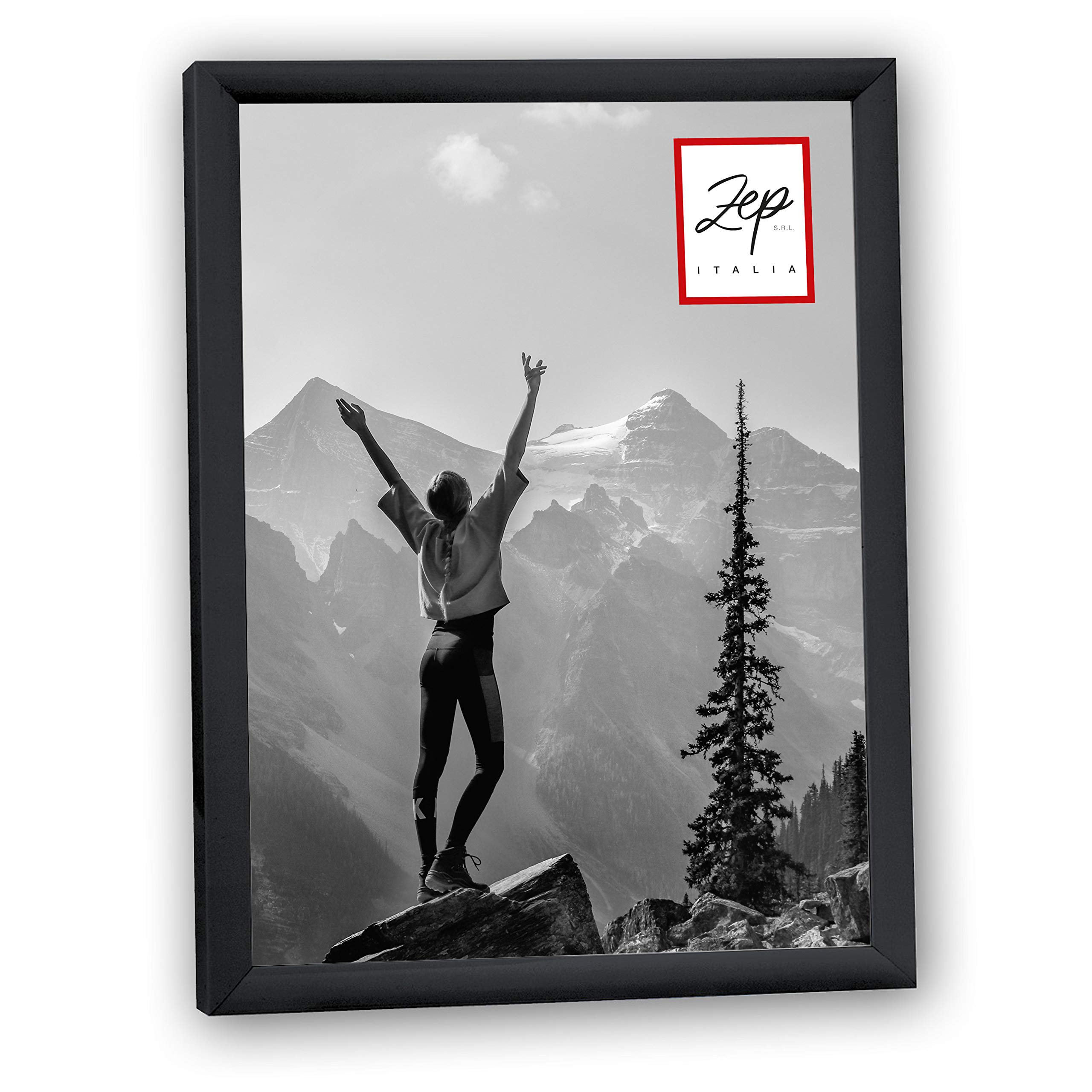 Zep KB2 Basic Collection Black Resin Photo Frame, black, 15 x 20 cm