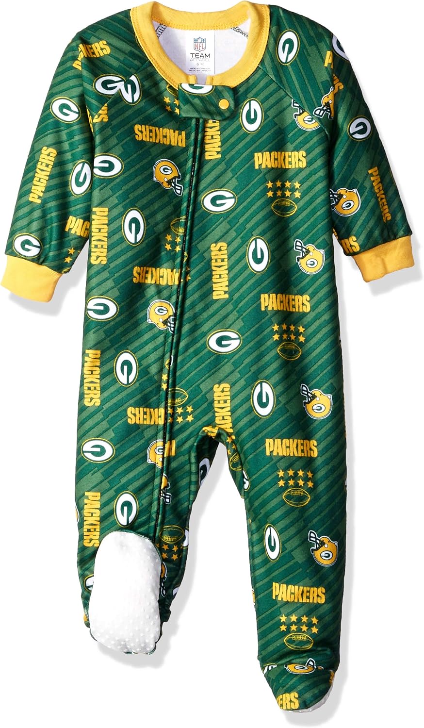 Amazon Com Nfl Green Bay Packers Unisex Blanket Sleeper Green 3t Clothing