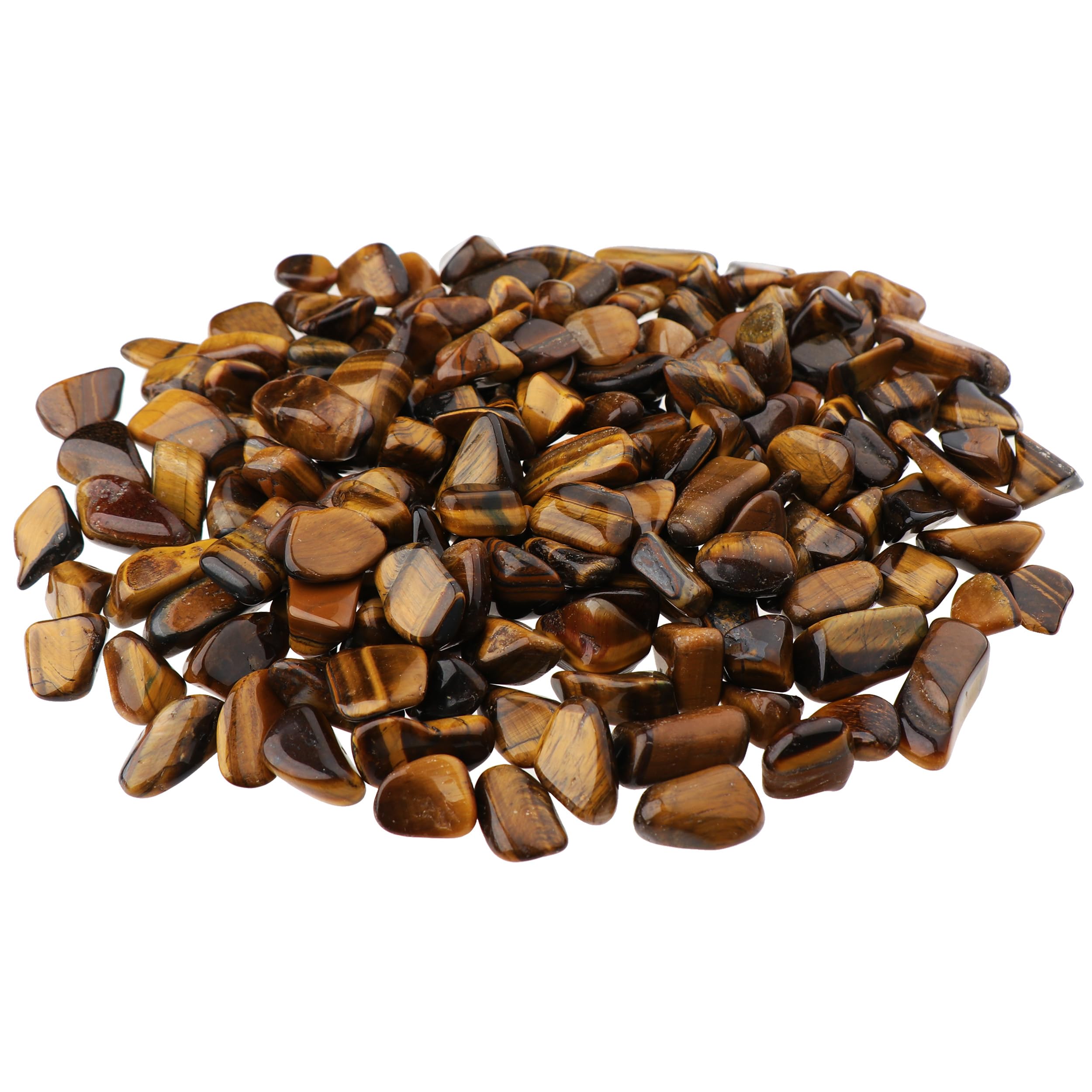 NKlaus 900 g Tiger's Eye Gemstone 25-35 mm Healing Stones Golden Brown Mineral Quartz Decoration 14677