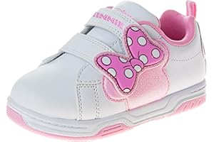 Disney Girls Character Shoes Mickey Minnie Frozen Princess Dora Moana Lilo Stitch Angel Athletic Running Shoes Laceless Sneakers for Girls- 5-10 Toddler 11-13 Little Kid