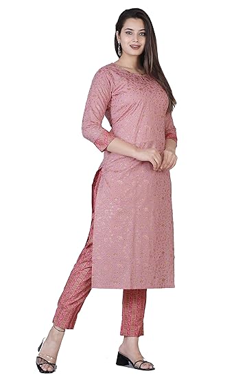 Women Rayon Printed Kurta with Palazzo Pant