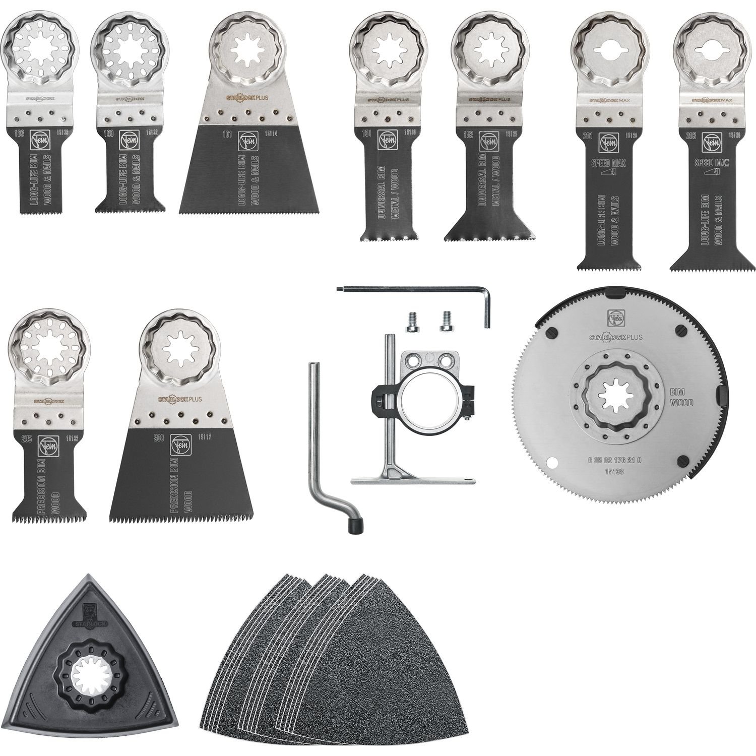 FEIN 35222946010 SLM Interior Work with Wood Accessory Set, 0 V, Multi-Colour