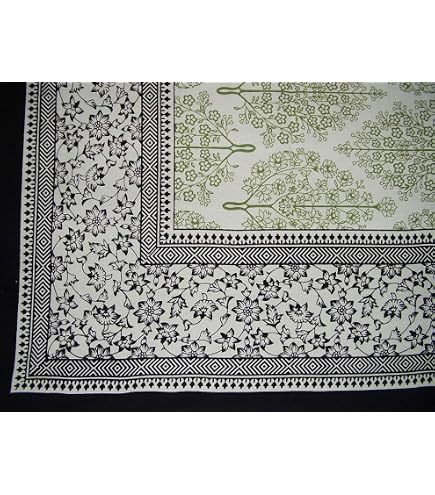 India Arts French Country Stampa Floreale tovaglia Quadrata in Cotone