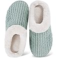 WateLves Women's Memory Foam Slippers Comfort Wool-Like Plush Fleece Lined House Shoes for Indoor & Outdoor