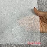 YLM1991 Iron On Interfacing Fabric Lightweight White 30g 2m Single-Sided view 3