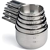 Hudson Essentials Stainless Steel Measuring Cups Set (6 Piece Set)