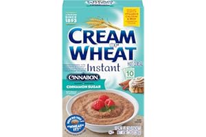Cream of Wheat Instant Hot Cereal, Cinnabon, 1.23 Ounce, 10 Packets
