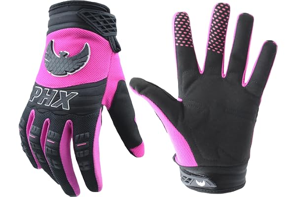 PHX Helios Motocross Gloves - Adult and Youth Sizes - Dirt Bike ATV BMX MTB Off-Road Motorcycle Riding Gloves - Lightweight B