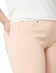 Amazon Essentials Women's Mid-Rise Stretch Pull-On