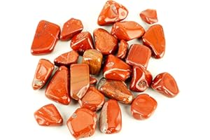 Cherry Tree Collection 1/2 Pound Polished Stones - 1/2" - 1" Size Tumbled Stones - Tumbled Crystals Bulk for Healing, Reiki, Chakra (Red Jasper)
