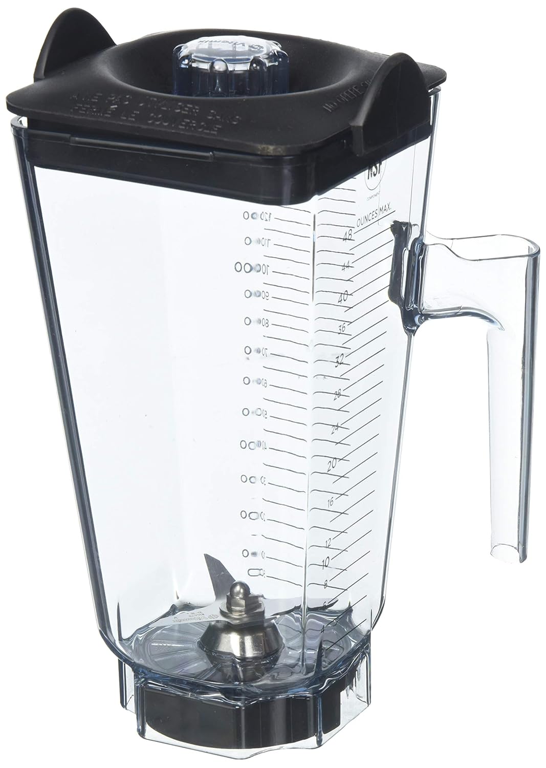 Vitamix 15504 48 oz Commercial NSF Wet Blade and Lid Vita Mix Standard Clear Stackable Container 48oz,