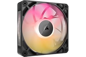 CORSAIR iCUE Link RX120 MAX RGB 120mm PWM Thick Fan – High-Static Pressure – Magnetic Dome Bearing – Single Fan – Black