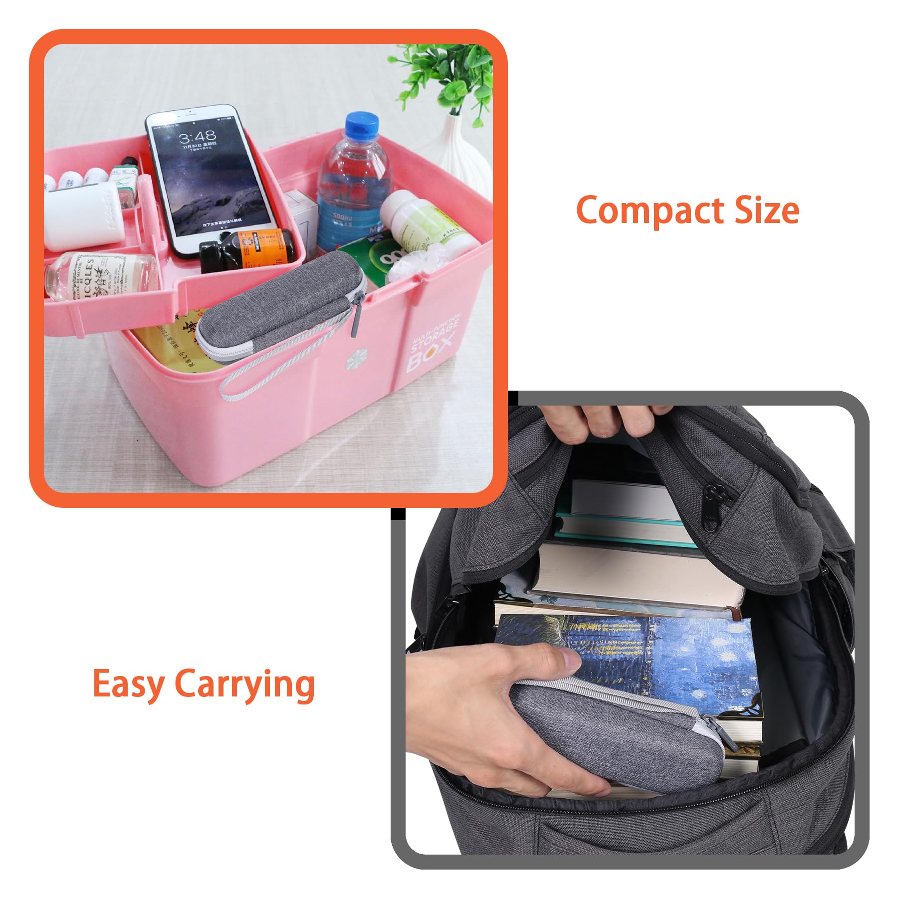 Aenllosi Hard Carrying Case Compatible with iHealth Thermometer(Case Only)