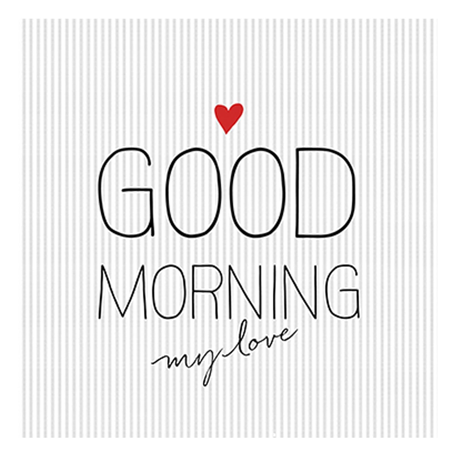 Ppd Good Morning My Love Servietten 20 Stuck Tischservietten