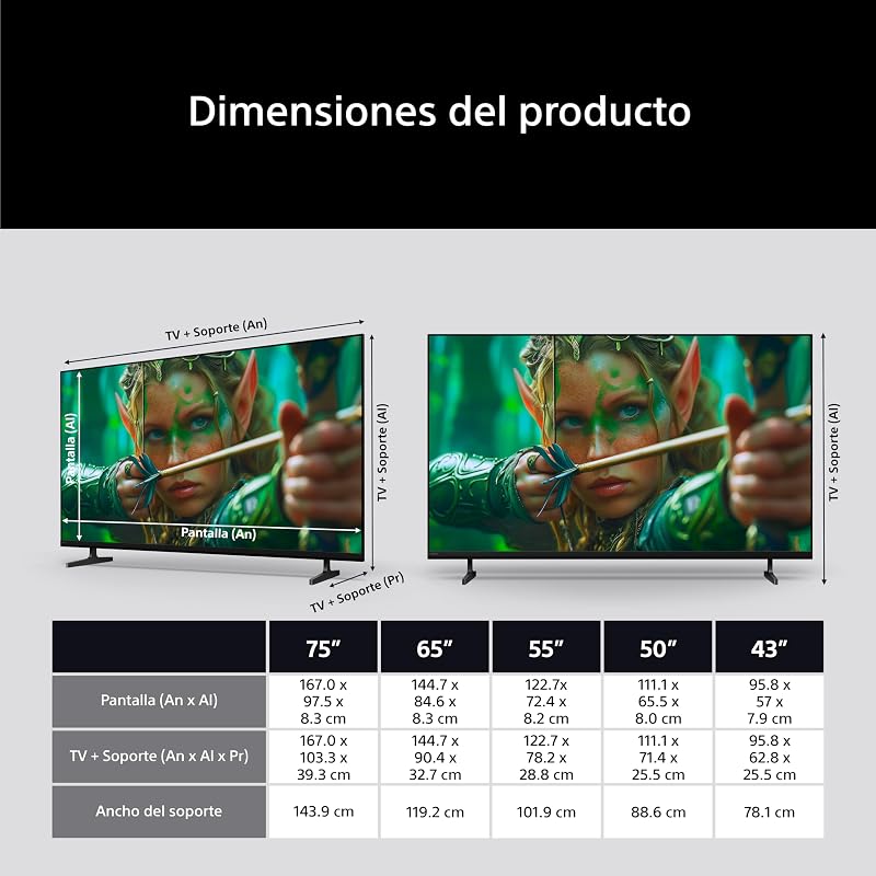 BRAVIA 2 II 75 Pulgadas TV 4K Smart TV (Google TV), Procesador X1, Escalado 4K, Dolby Atmos y DTS:X, Compatible con PS5, 75S20M2, Modelo 2026