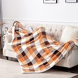 SOCHOW Buffalo Plaid Sherpa Fleece Throw