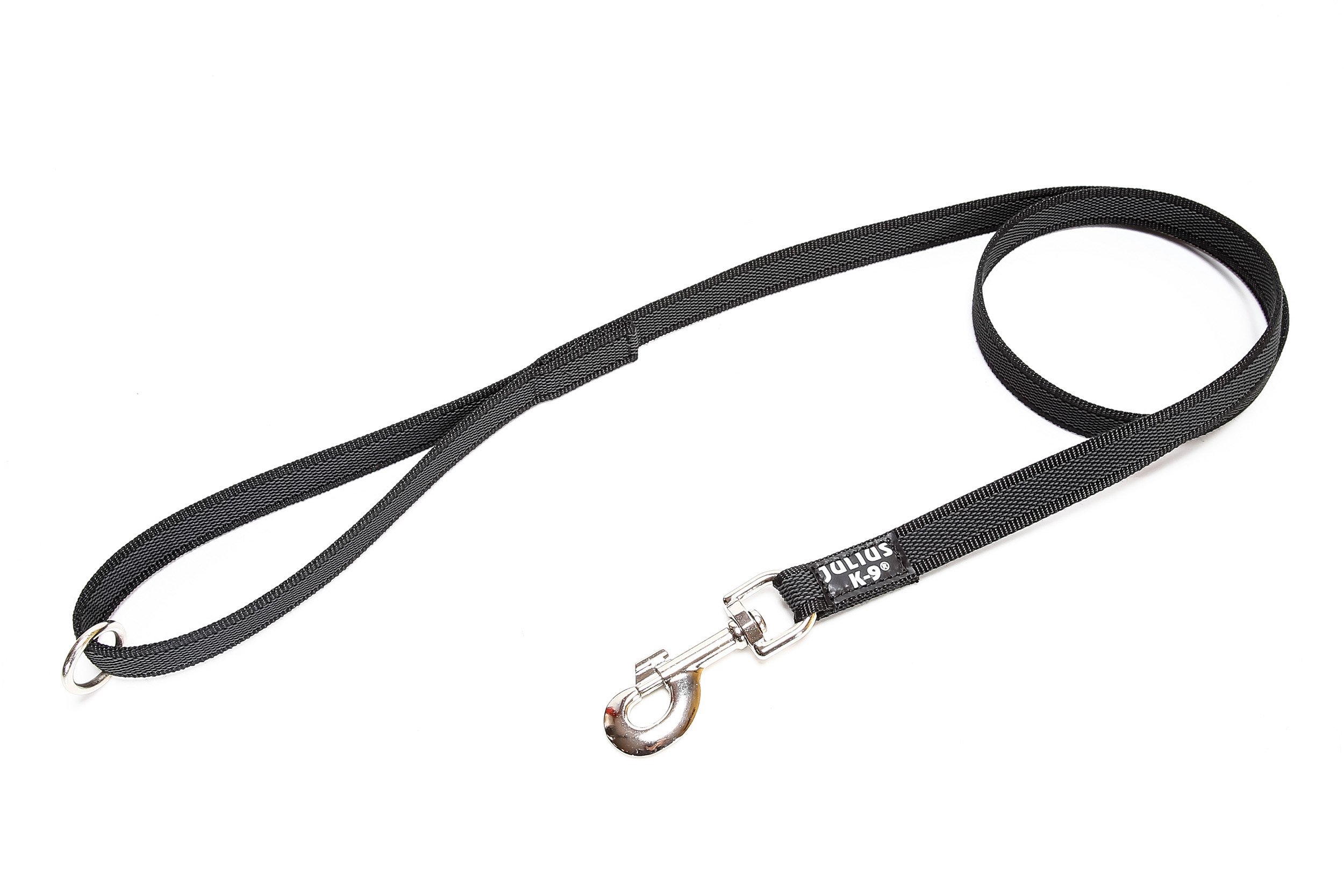 Color & Gray Super-Grip Leash with Handle, and O-Ring, 20 mm x 1,2 m, Black-Gray