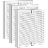 3 Pack E-300L Replacement Filt-er Compatible with MOOKA Air Purifi-er and MOOKA FAMILY Air Purifi-ers, H13 True HEPA Filt-er Replacement for Large Room