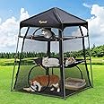 Extra Large Catio Outdoor Cat Enclosure, Rywell 3-Tier Spacious Outdoor Cat Tent, Weatherproof&Sunproof with 5 Windows, Foldable Cat Enclosure for Patio, Camping, Indoor(Includes Carry Bag)