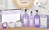 BRUBAKER Cosmetics Lavender Mint 12 Piece Bath Gift Set in Jute Box view 5