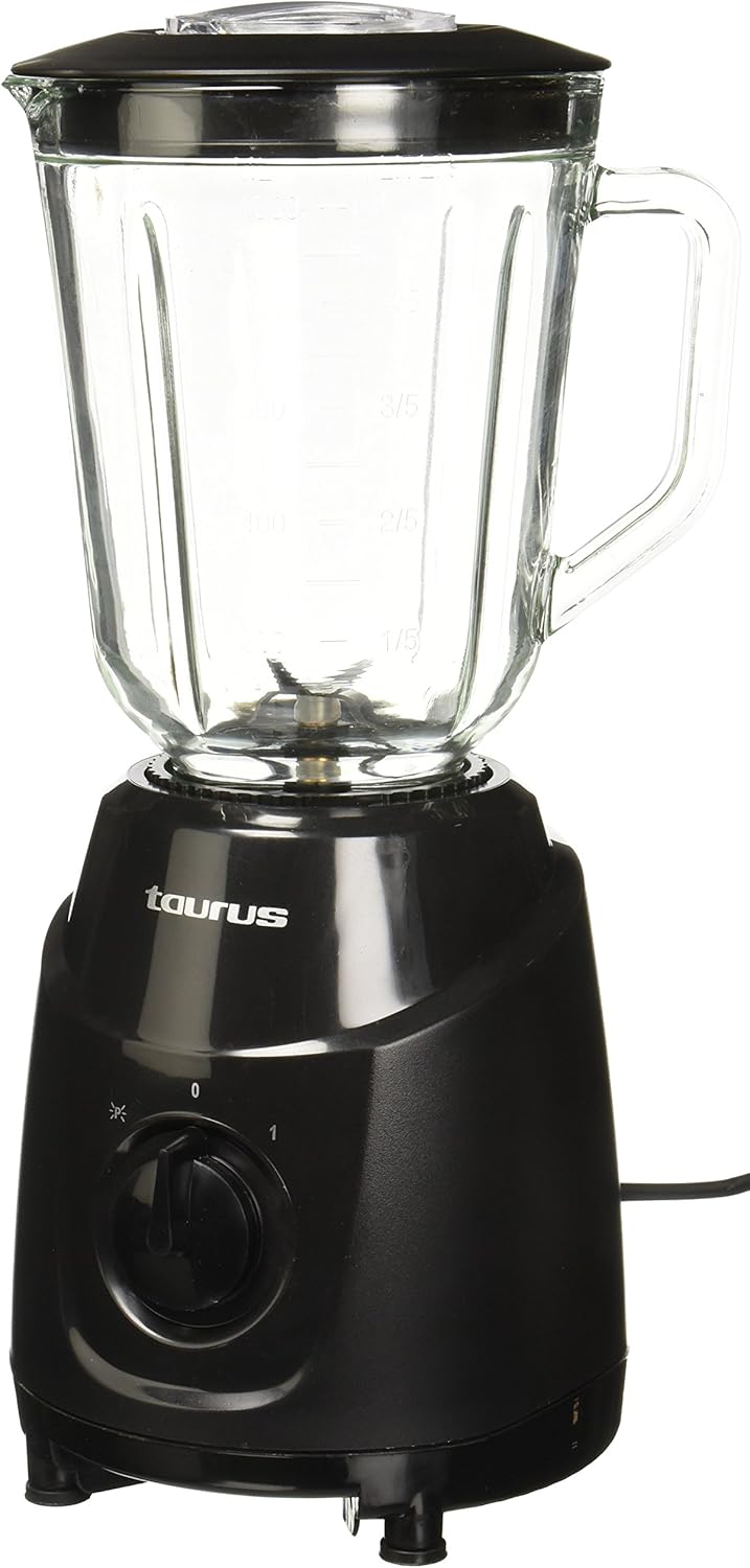 Vaso Para Licuadora Taurus Taurus HOTAURAG Licuadora Ragazza Glass Vaso Vidrio, color Negro, 2