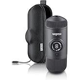 Wacaco Nanopresso Portable Espresso Maker bundled with Nanopresso Protective Case, Upgrade Version of Minipresso, 18 Bar Pressure, Extra Small Travel Coffee Maker, Manually Operated