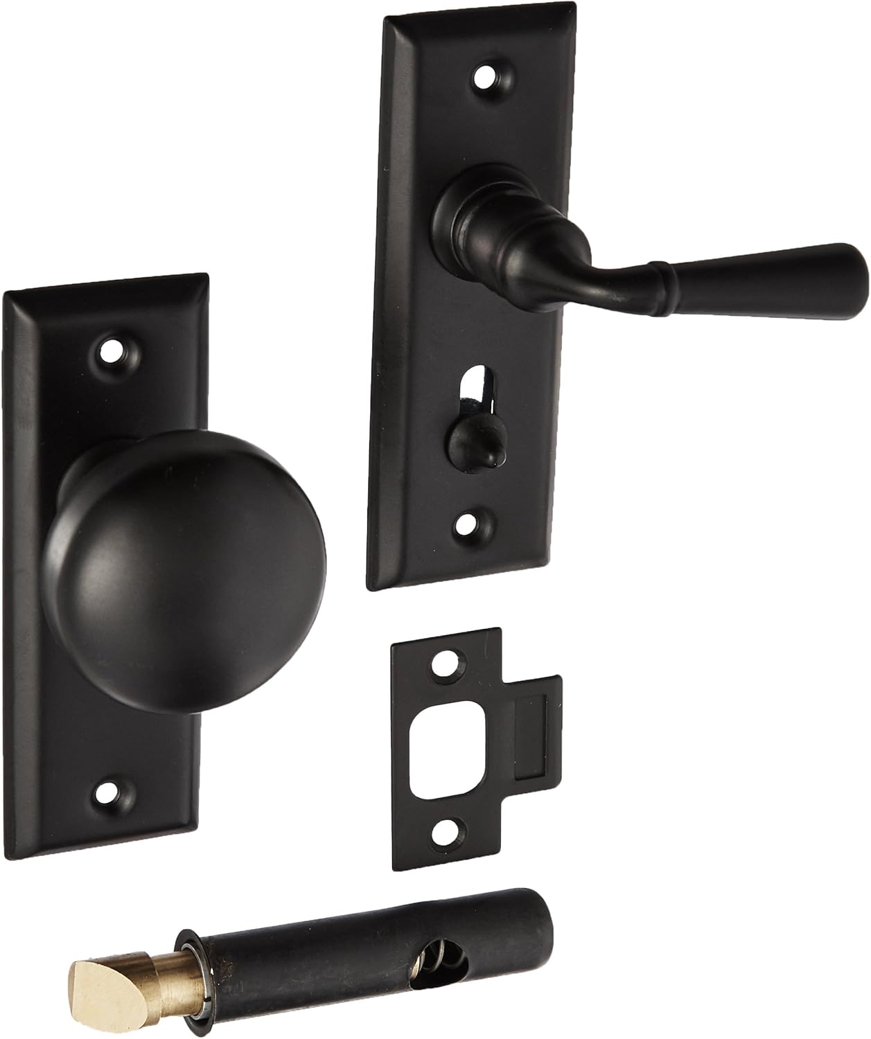 Deltana SDLS480U19 Solid Brass Storm Door Latch with Rectangular Rose