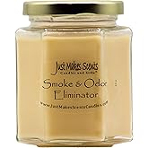 Smoke and Odor Eliminator Candle - Odor Eliminating Scented Candles for Home - Neutralizes Cigarette, Food, and Pet Smells | Natural Soy Wax Candle, Hand Poured in The USA