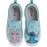 Disney Lilo and Stitch Lowtop Sneakers - Stitch Low Top Shoes Slipon Closure Cushioned Lightweight Sizes 12-13 Little Kid 1-4 Big Kid 5-10 Adult