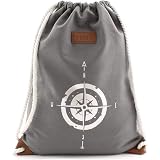 Jahn2 Forever Lover Turnbeutel – Sportbeutel/Gymsack, Ca. 32x39 Cm, Nylon, Verstellbare Träger, Weiß