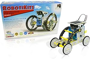 ELENCO 14-in-1 Educational Solar Robot | Build-Your-Own Robot Kit | Powered by the Sun