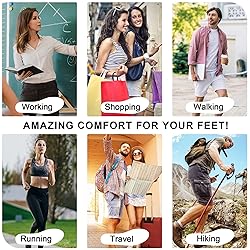 2 Pair -Womens Breathable Thin Insoles Memory Foam