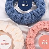 Chuangdi 3 Pieces Spa Headband Women Facial Makeup Hairband Soft Terry Cloth view 2
