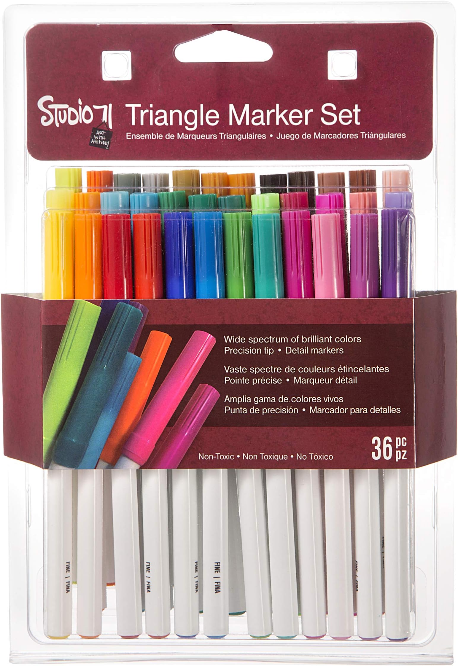 Darice Studio 71 Triangle Markers: 36 Pack