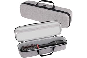 Ryke Kukkri Revlon Hair Dryer Brush Case, Gray, 15.5in x 4.3in x 3.5in, Lightweight, Compact, Portable