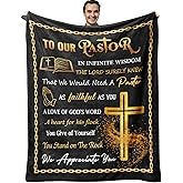 Sunhygge Pastor Gifts Blanket 60" x 50" - Pastor Gifts for Men - Pastor Appreciation Gifts for Men - Gift for Pastor Appreciation Day - Unique Pastor Gifts - Best Pastor Appreciation Gifts