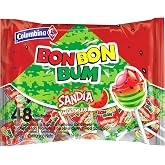 Colombina Bon Bon Bum Lollipops Watermelon Flavor, 48 Count (Pack of 1)