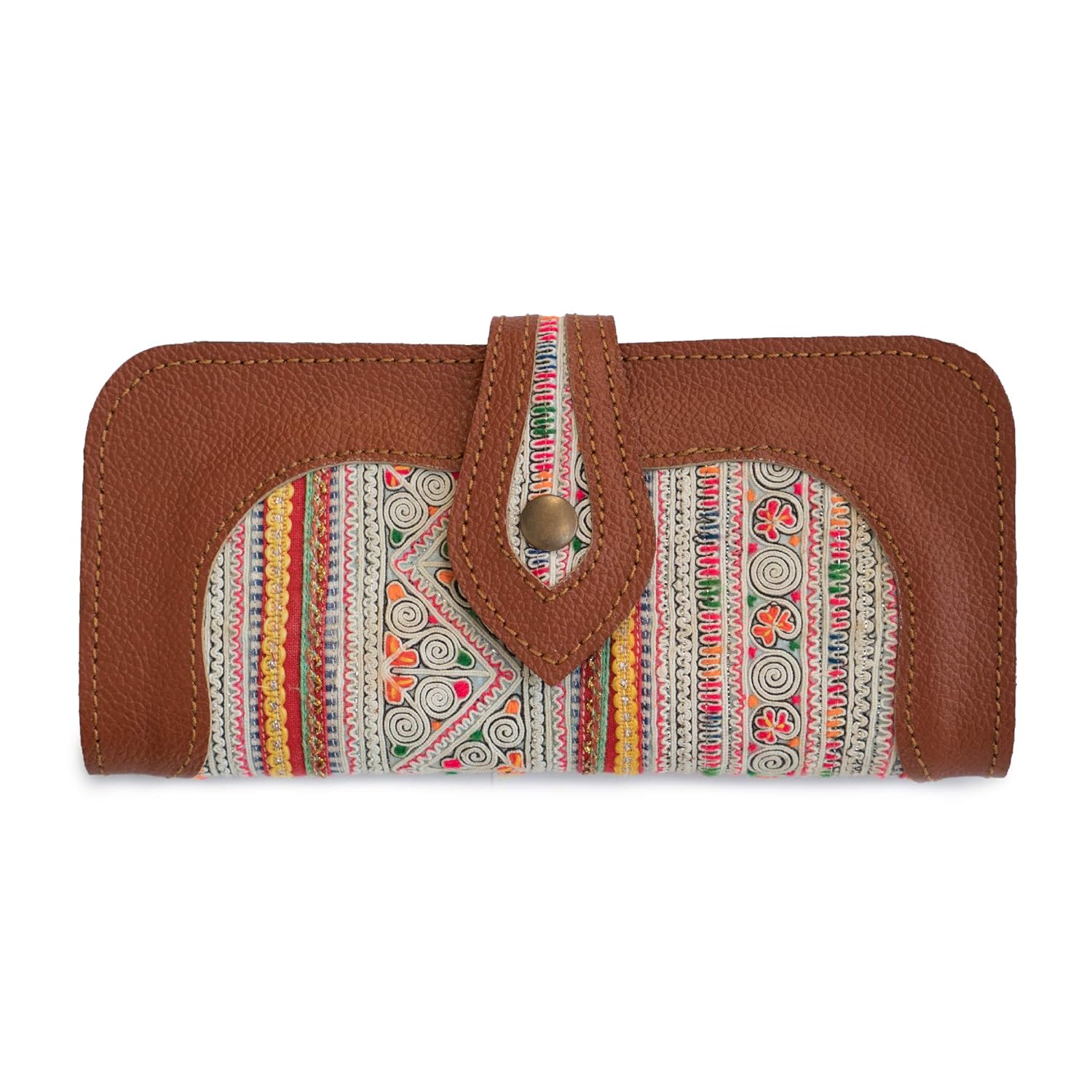 Changnoi Vintage Boho Wallet for Women, One of a kind Purse with Hmong