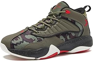 SHAQ Speed Demon Mid Kids Basketball Shoes for Boys and Girls, Kids and Youth High Top Boys Sneakers Size 11 to 7 Little or Big Kid Shoes