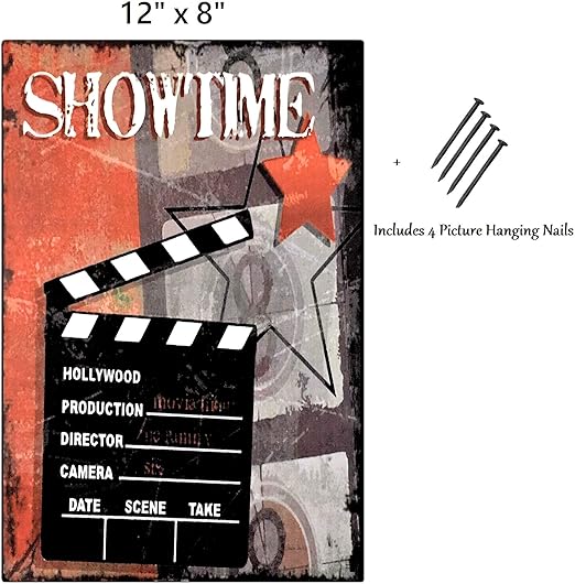 Amazon Com Uniq Designs Showtime Cinema Decor Media Room Decor