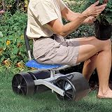 Rotating Garden Seat 360° Rolling Chair Adjustable Height with Wheels view 4