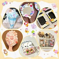 100Pcs Colorful Slime Charms Assorted Cute Decoden