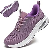 ZYEN Wide Toe Box Shoes Women Air Cushion Road Running Shoes Extra Wide Width Sneakers Arch Support Gym Athletic Tennis Sneakers Lightweight Breathable Walking Shoes