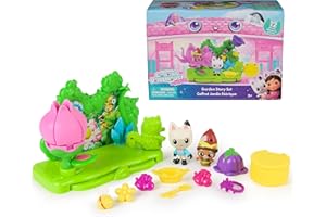 Gabby's Dollhouse: The Movie, Garden Story Set, Pandy Paws & Kitty Gnome Figures and 9 Dollhouse Accessories, Kids Toys for Girls & Boys Ages 3 and Up