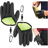 Ptwola 2 Pcs Fishing Gloves with Magnet Release | Professional Catch Fish Gloves