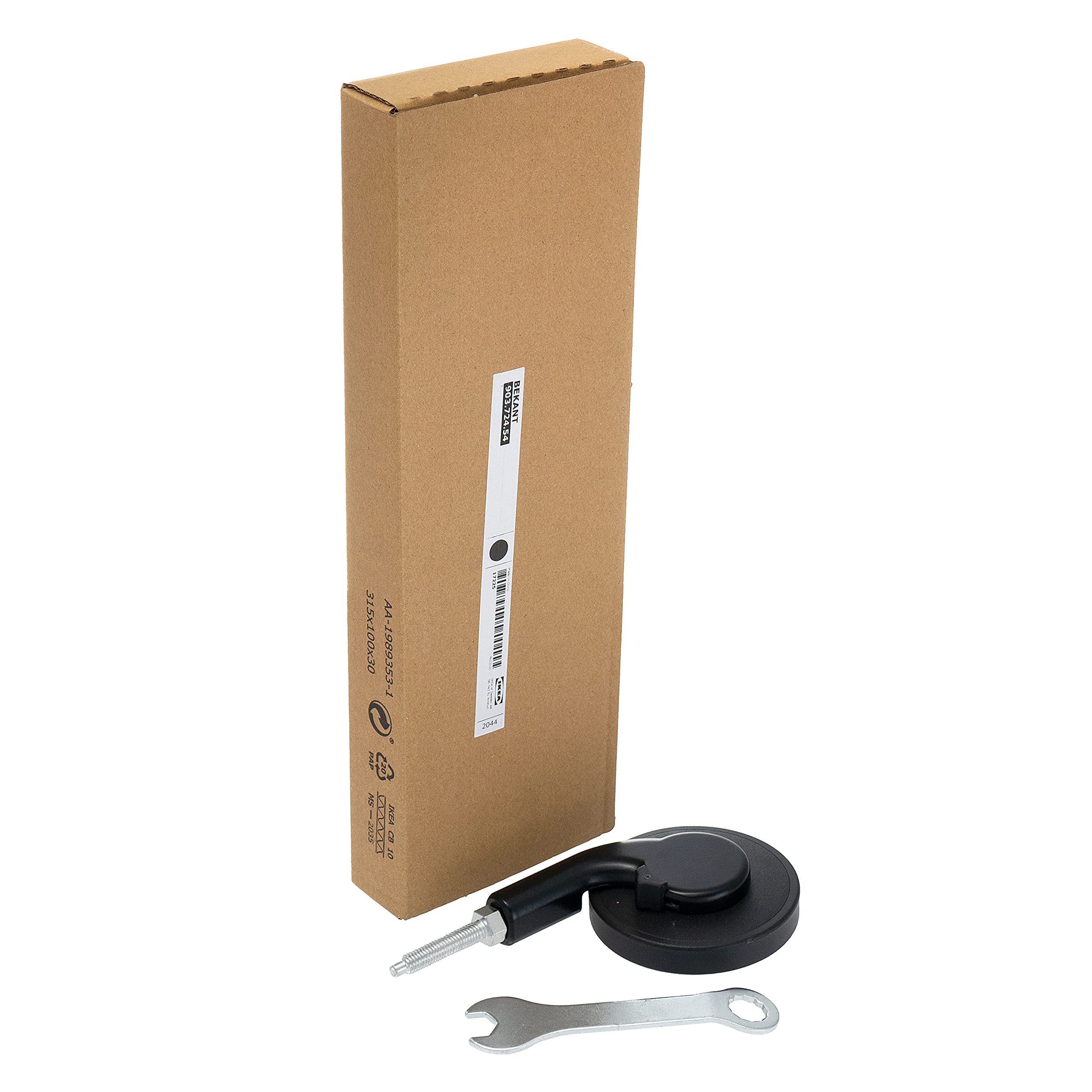 ikea BEKANT Castors, Black, Plastic/Steel, Fits BEKANT Office Storage Units & Cabinets, ø8cm, 903.724.54 - Pack of 4